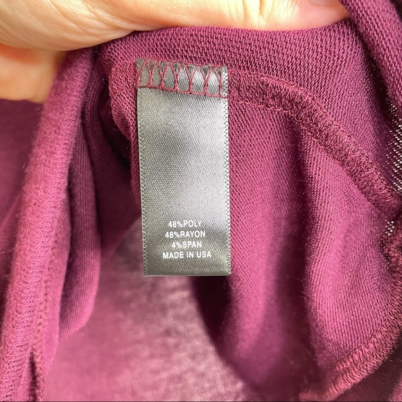 Copper Key Plum Long Sleeve Brushed Knit Top, Small - Picture 9 of 12